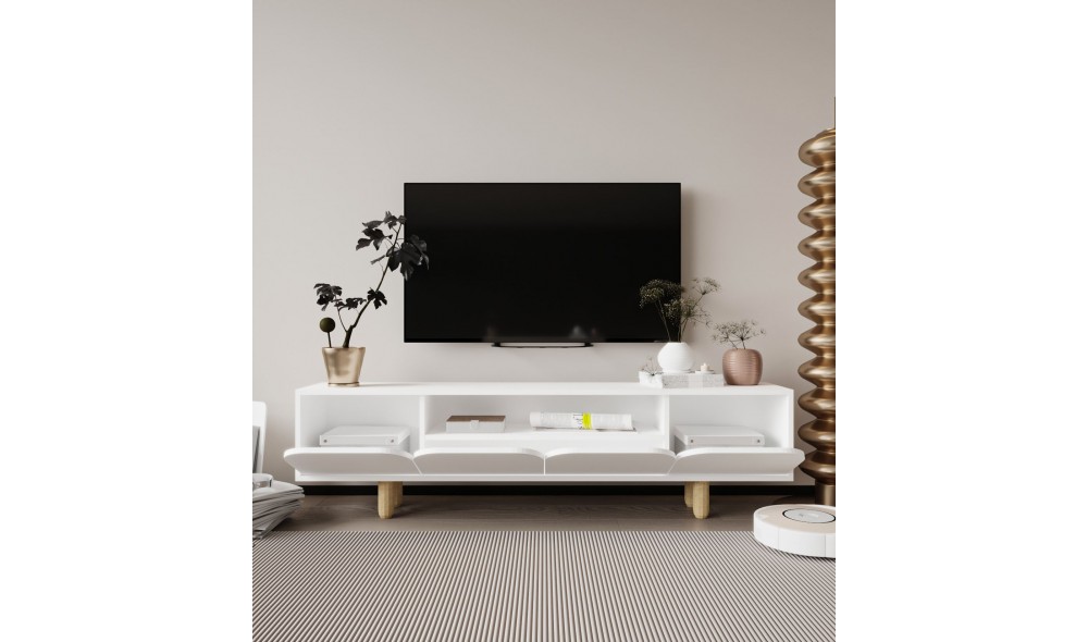 Comoda TV, Lazio - White, 180 x 48 x 29,8 cm