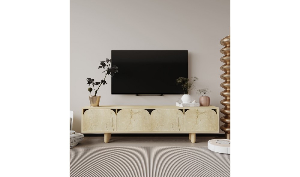 Comoda TV, Lazio - Sapphire Oak, 180 x 48 x 29,8 cm