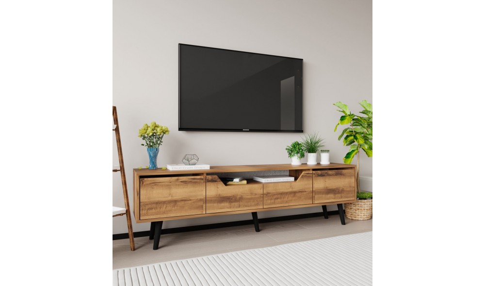 Comoda TV, Roma 180 - Walnut, 180 x 48 x 29,8 cm