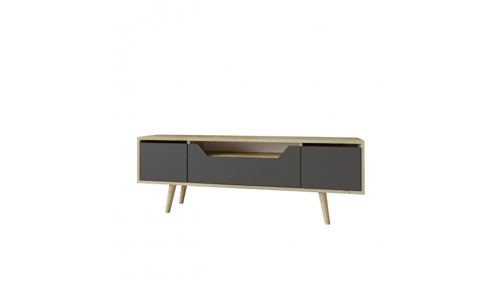 Comoda TV, Roma 150 - Sapphire Oak, Anthracite, 150 x 53 x 29,8 cm