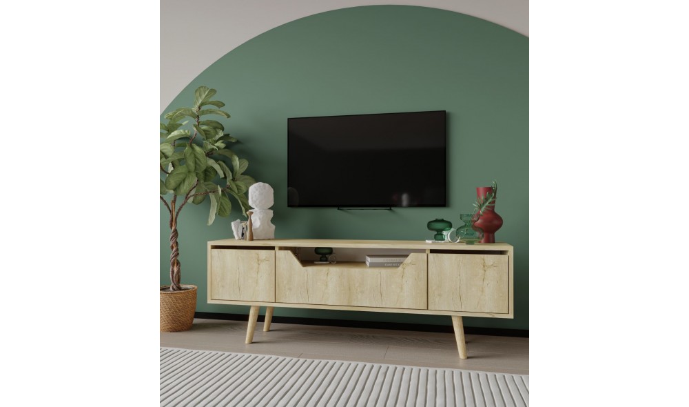 Comoda TV, Roma 150 - Sapphire Oak, 150 x 53 x 29,8 cm