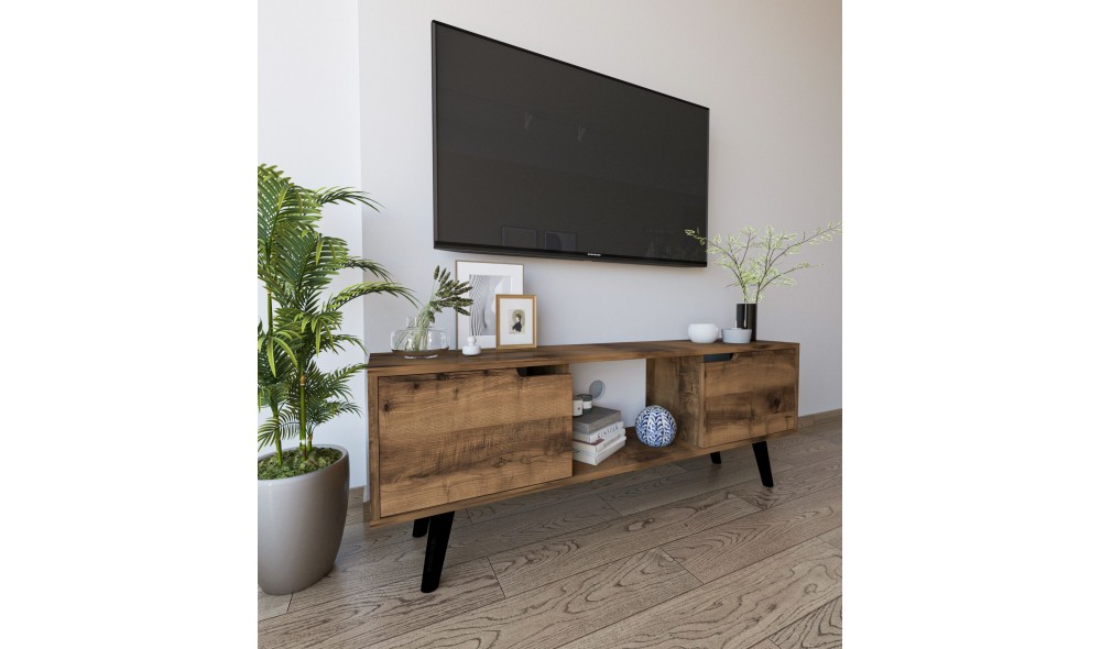 Comoda TV, Siena - Walnut, 139,7 x 53 x 53 cm
