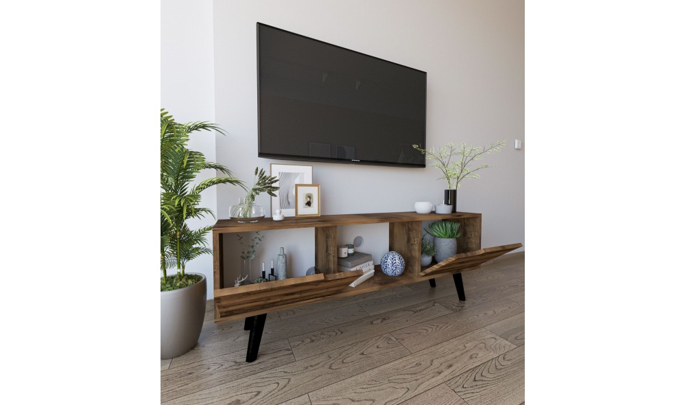 Comoda TV, Siena - Walnut, 139,7 x 53 x 53 cm