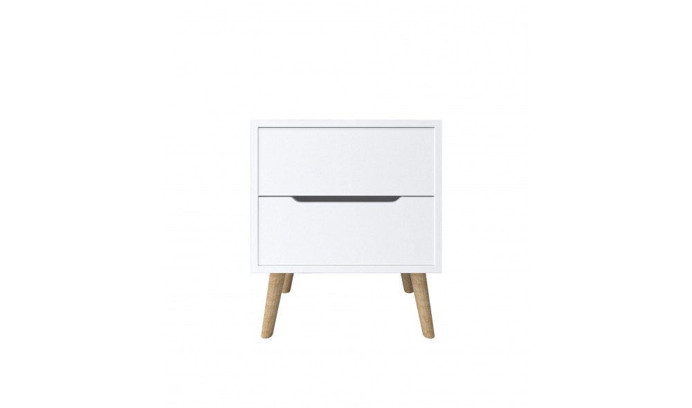 Noptiera, Flora - White, 50 x 60 x 44 cm