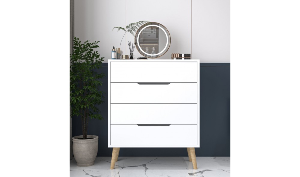 Comoda, Flora - White, 78 x 95 x 45 cm