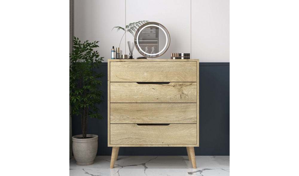 Comoda, Flora - Sapphire Oak, 78 x 95 x 45 cm