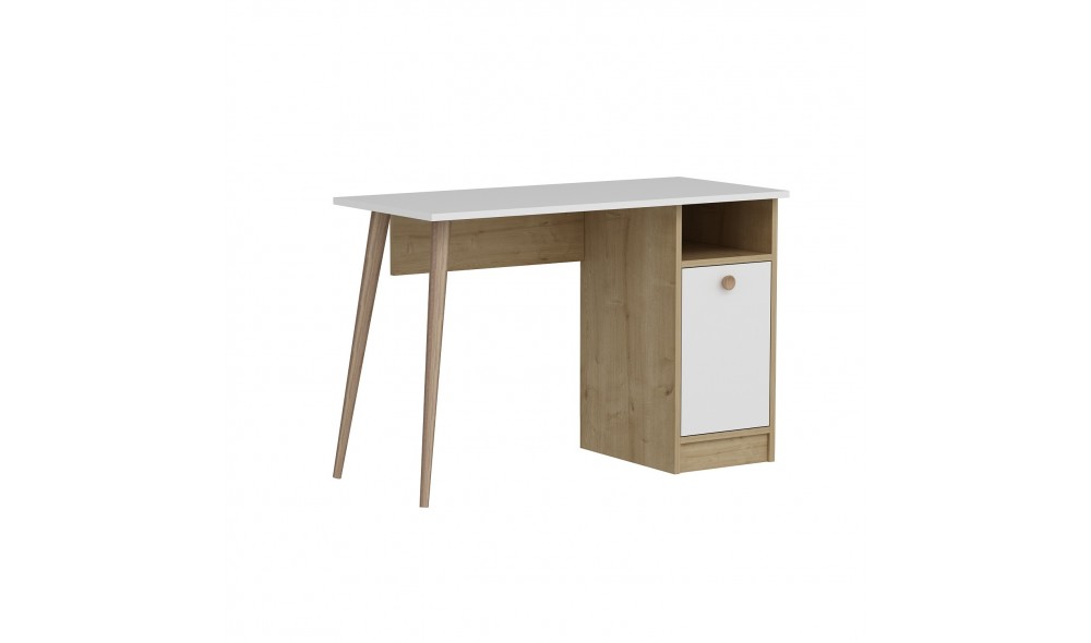 Birou de studiu, Cannas, AlbStejar safir, 110 x 74 x 50 cm