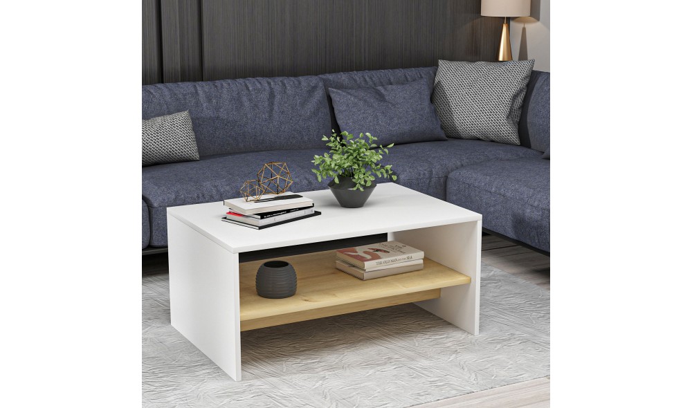 Masuta de cafea, Apollon, AlbStejar safir, 90 x 47 x 45 cm