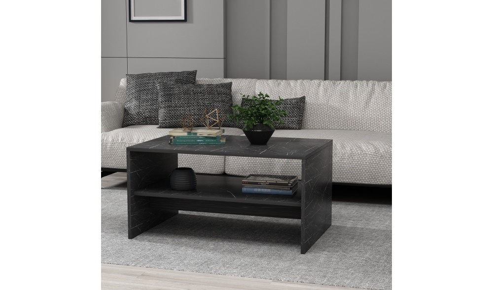 Masuta de cafea, Apollon, Marmura neagra, 90 x 47 x 45 cm