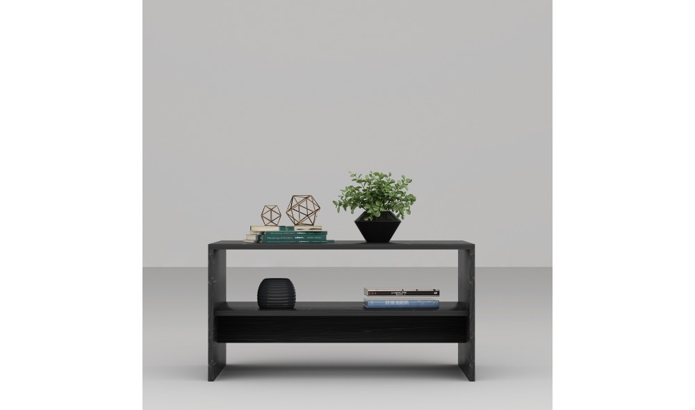 Masuta de cafea, Apollon, Marmura neagra, 90 x 47 x 45 cm