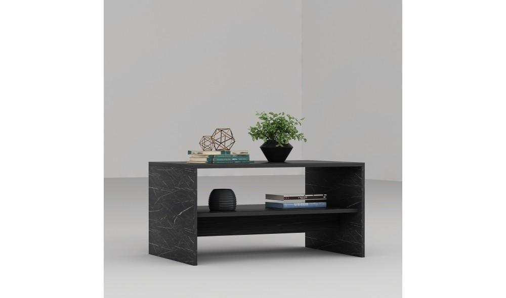 Masuta de cafea, Apollon, Marmura neagra, 90 x 47 x 45 cm