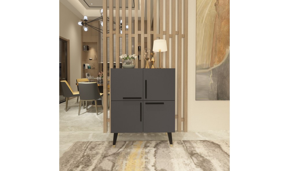 Consola, Makro, Antracit, 70 x 90 x 35 cm