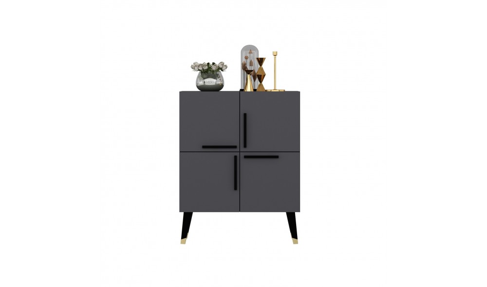 Consola, Makro, Antracit, 70 x 90 x 35 cm