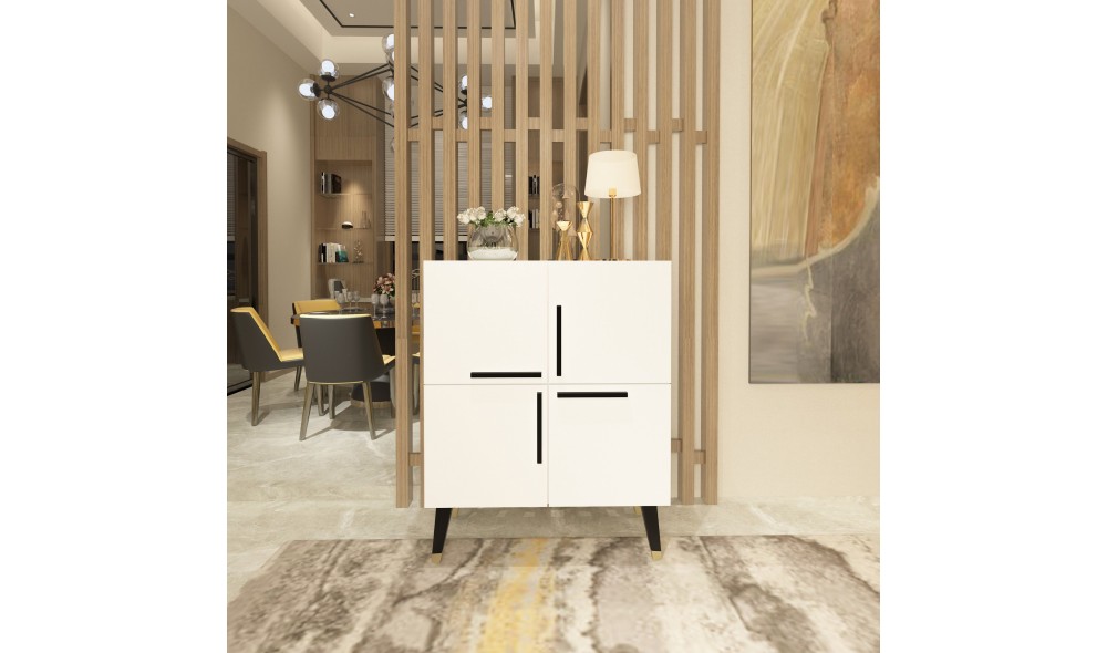 Consola, Makro, Alb, 70 x 90 x 35 cm