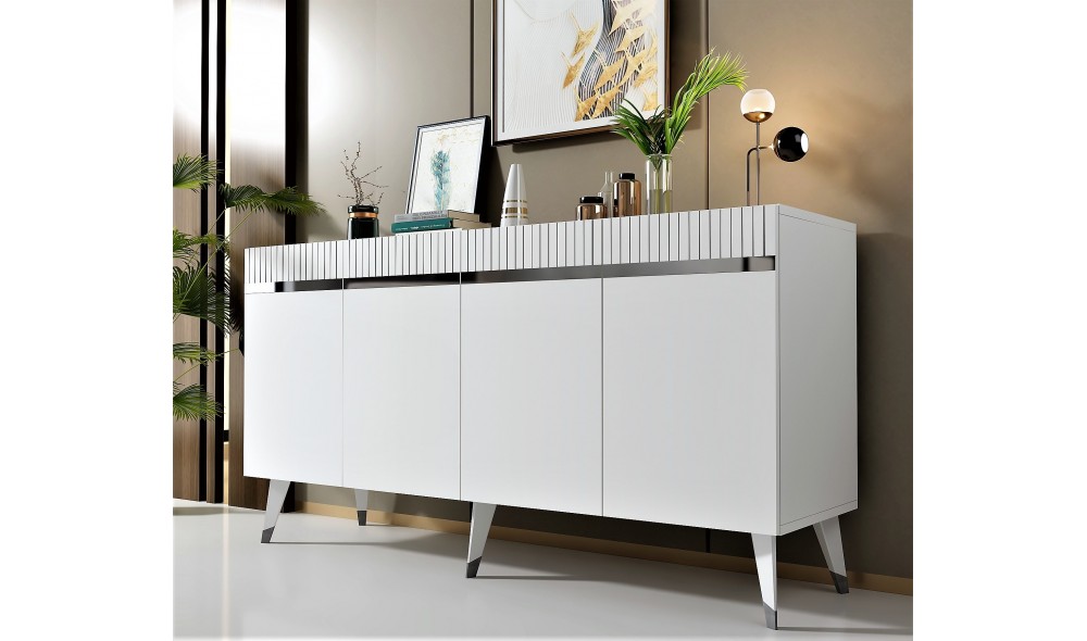 Consola, Defne, AlbArgint, 150 x 80 x 40 cm