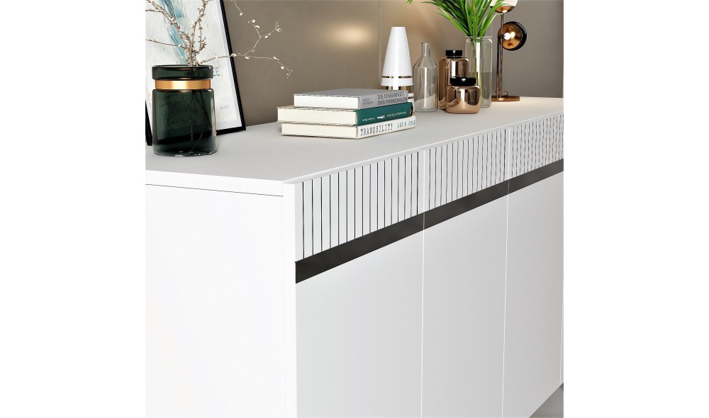 Consola, Defne, AlbArgint, 150 x 80 x 40 cm