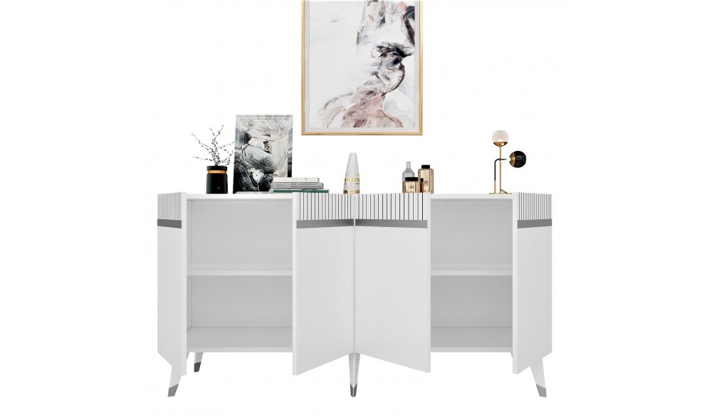 Consola, Defne, AlbArgint, 150 x 80 x 40 cm