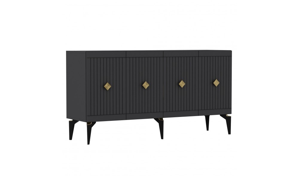 Consola, Midas, AntracitAur, 150 x 79 x 40 cm