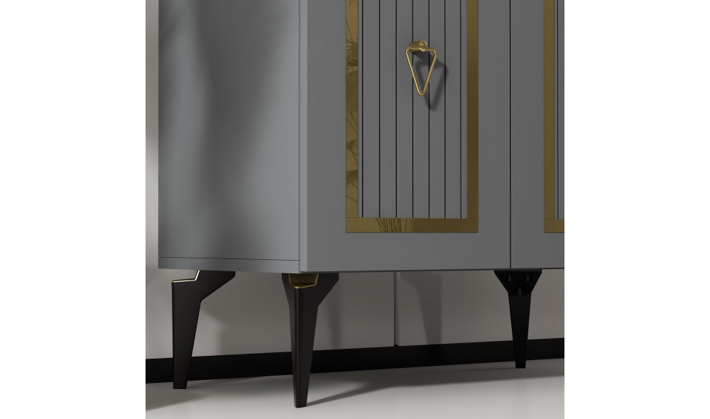Consola, Capri, AntracitAur, 75 x 79 x 40 cm