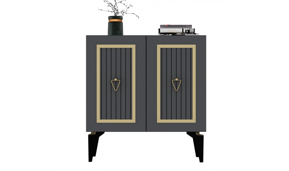 Consola, Capri, AntracitAur, 75 x 79 x 40 cm