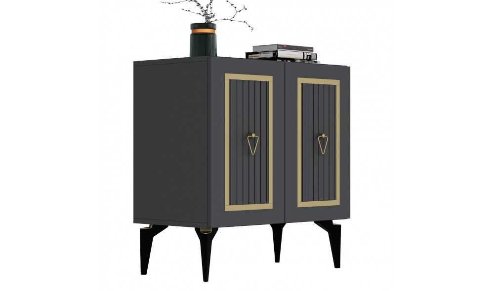 Consola, Capri, AntracitAur, 75 x 79 x 40 cm