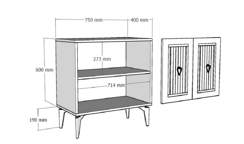 Consola, Capri, AlbAur, 75 x 79 x 40 cm