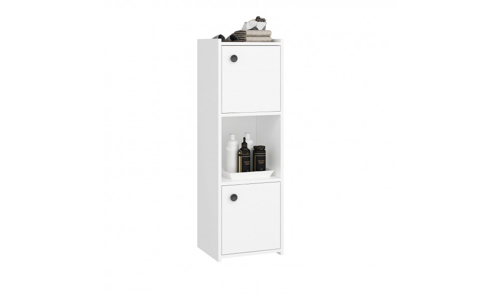 Dulap de baie, Teo, Alb, 39 x 120 x 35 cm