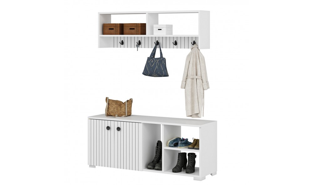 Antreu, Sarandon, Alb, 120 x 52 x 31 cm