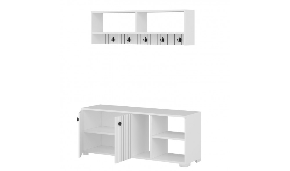 Antreu, Sarandon, Alb, 120 x 52 x 31 cm