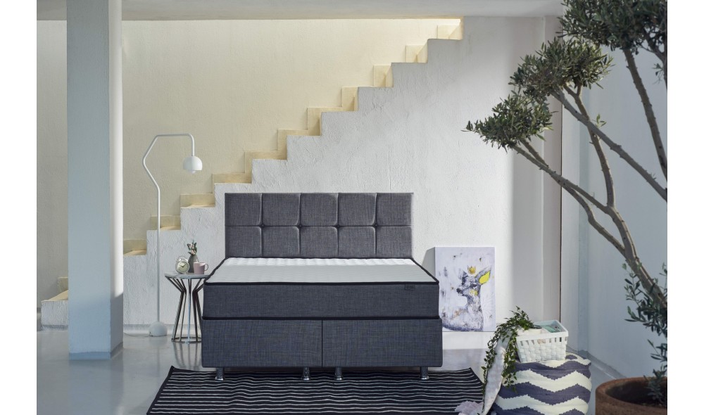 Saltea, Diamond - 160x200 cm, AlbGri