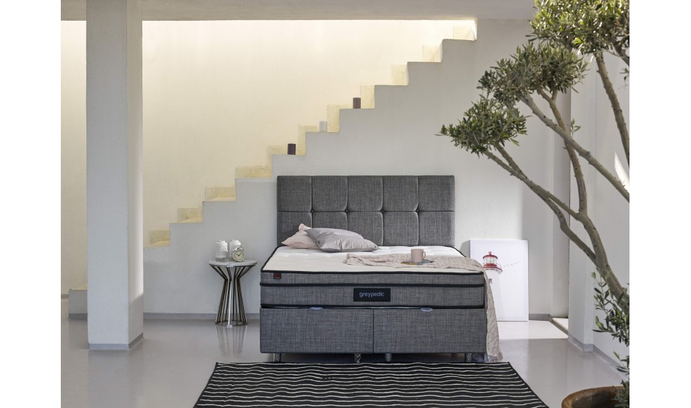 Saltea, Greypedic - 140x200 cm, AlbGri