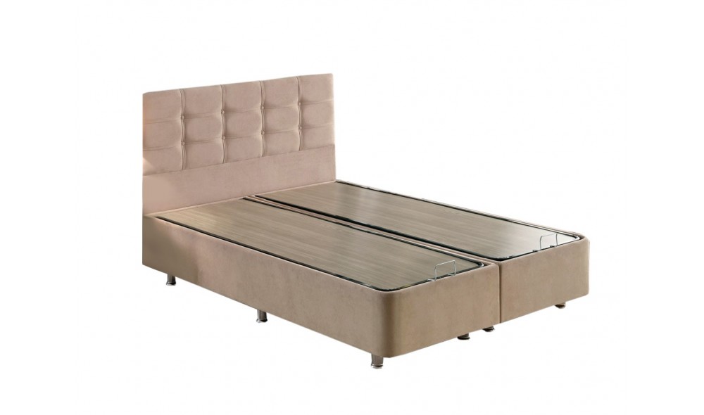 Pat dublu, Ela Double - 180x200 cm, Maro deschis