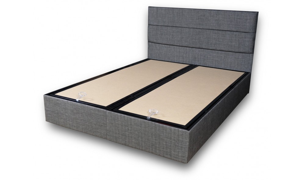 Pat dublu, Silver - 180x200 cm, Gri