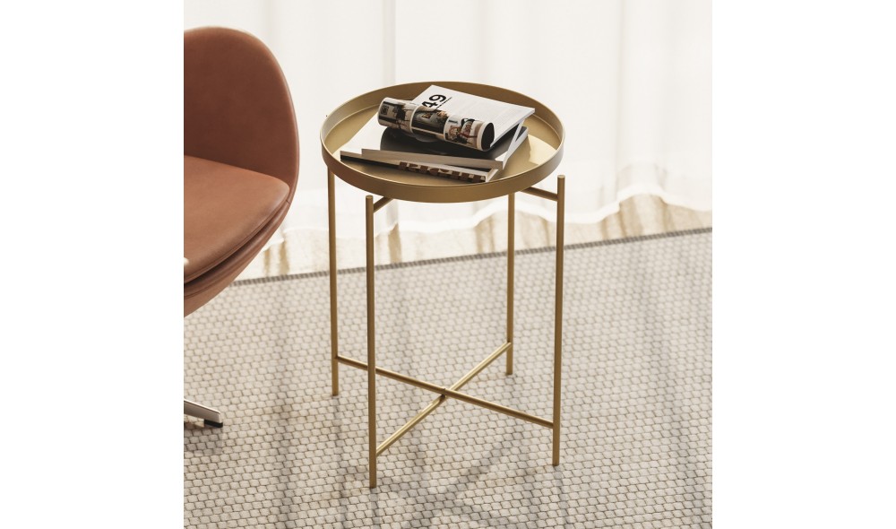 Masuta de cafea, Shb-007-A, Aur, 46 x 56 x 46 cm