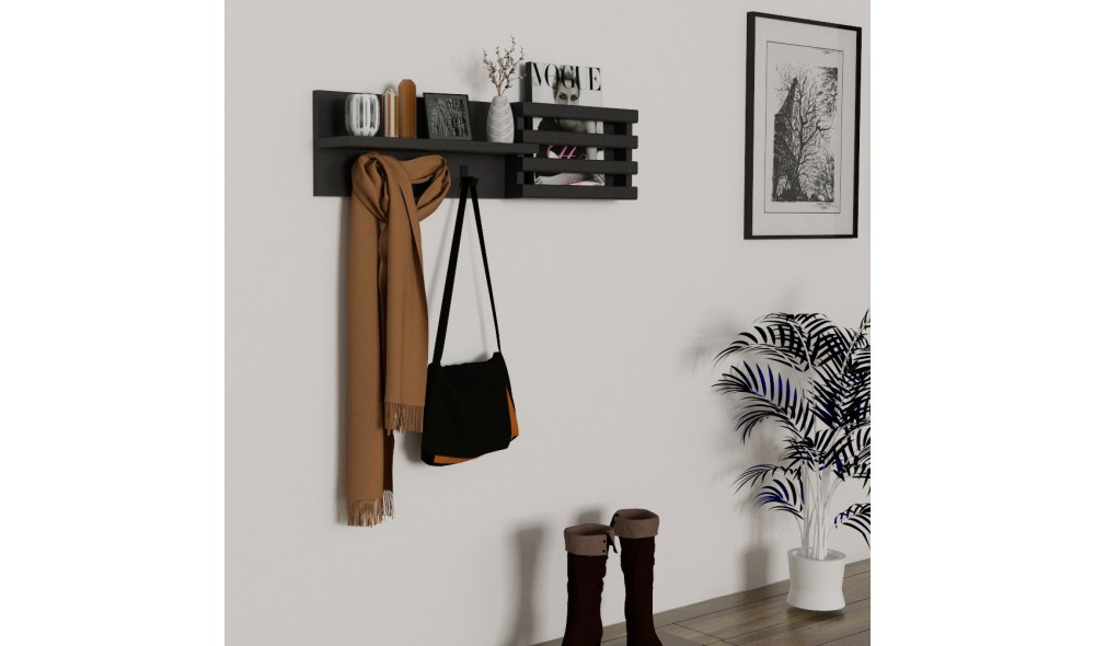 Cuier, Huso, Antracit, 80 x 20 x 11 cm