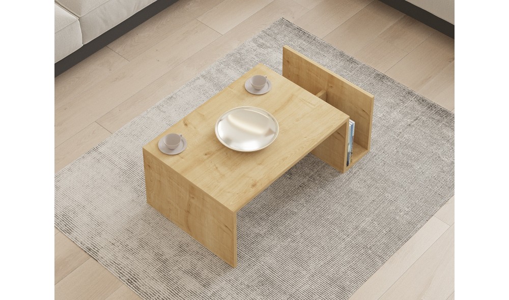 Masuta de cafea, Memo, Stejar safir, 87 x 32 x 50 cm