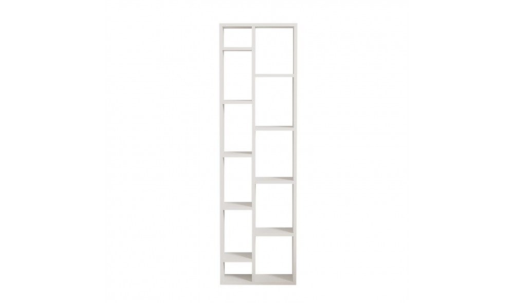 Raft pentru carti, Tomi, Alb, 44 x 150 x 20 cm