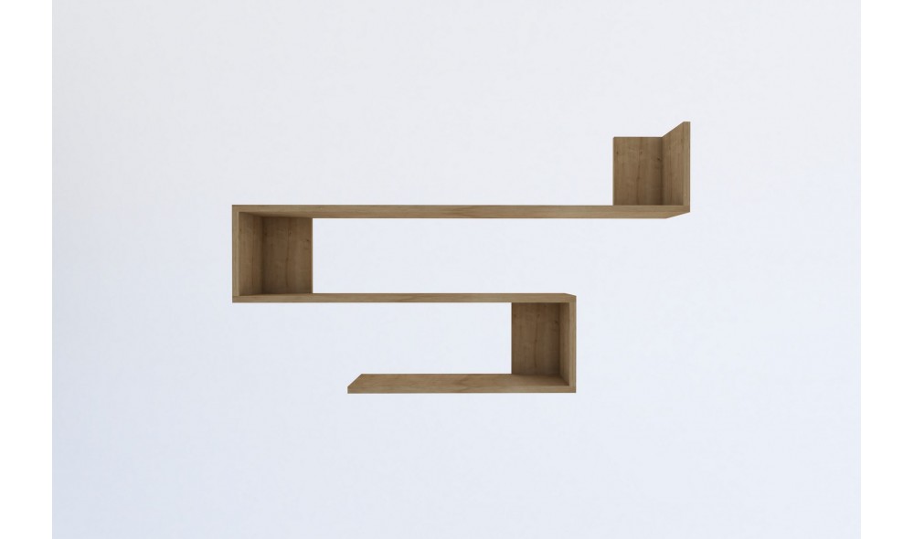 Raft de perete, Penne, Stejar safir, 120 x 71 x 20 cm