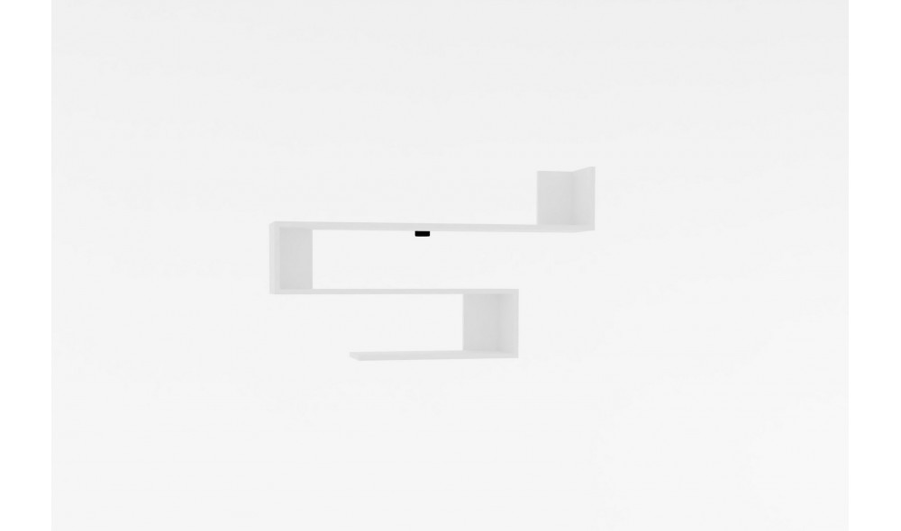 Raft de perete, Penne, Alb, 120 x 71 x 20 cm