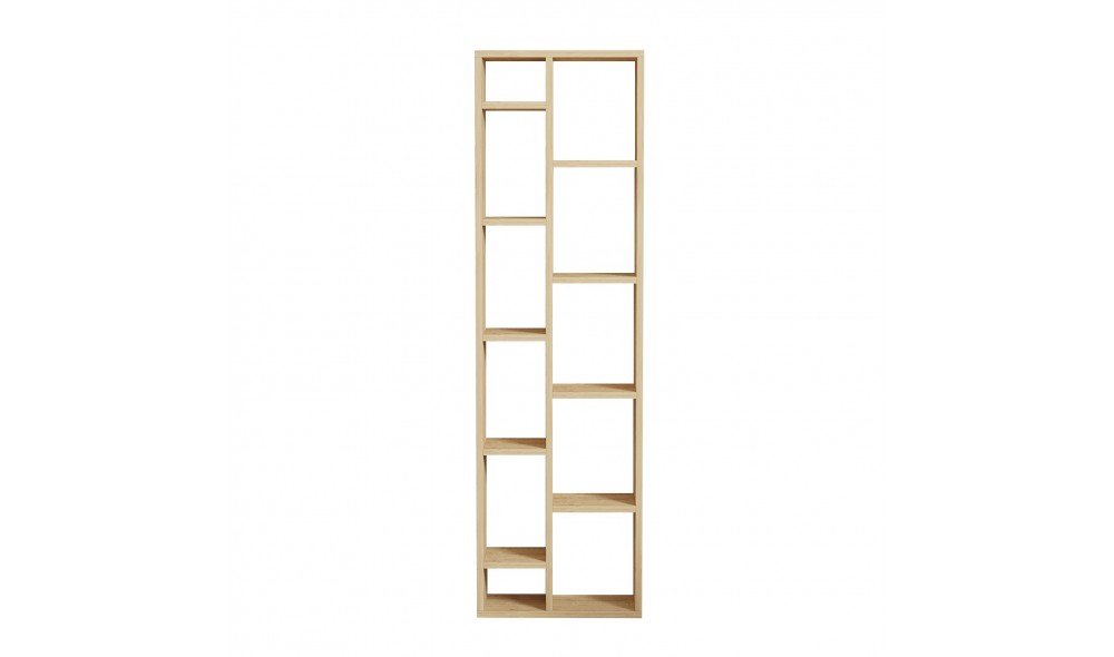 Raft pentru carti, Tomi, Stejar safir, 45 x 150 x 20 cm