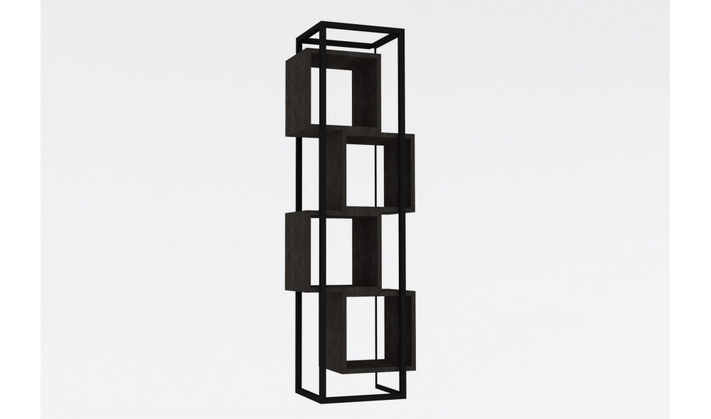 Raft pentru carti, Rabant, Antracit, 44 x 140 x 29 cm