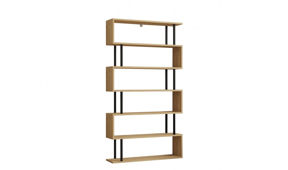 Raft pentru carti, Hector, Safir, 90 x 163 x 22 cm