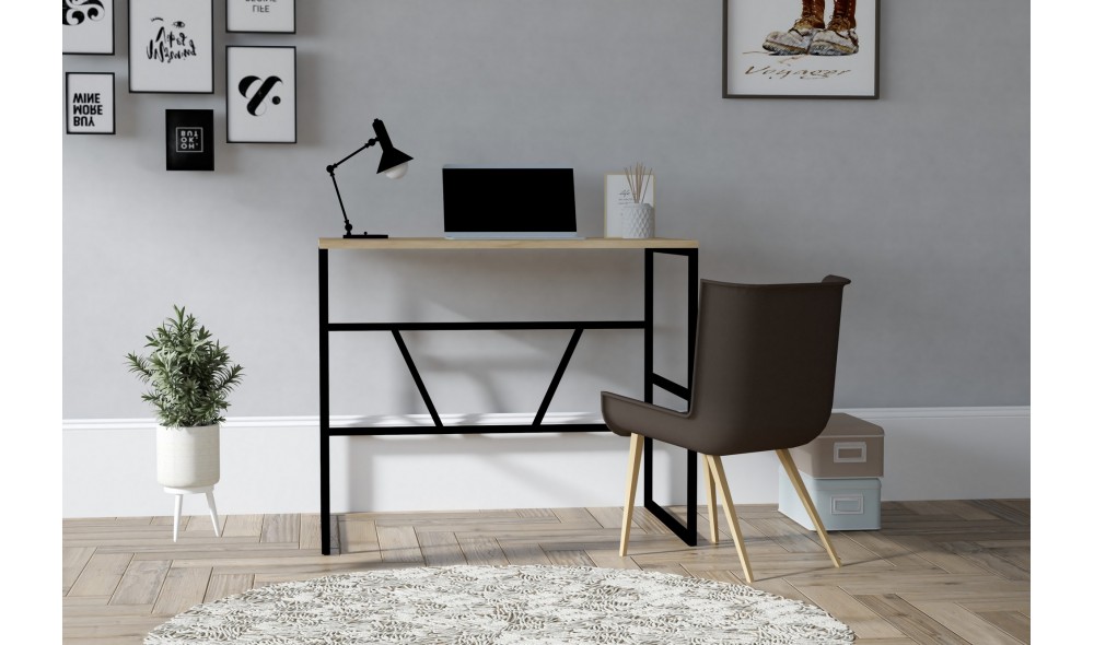 Birou de studiu, Monea, Stejar safir, 90 x 60 x 74 cm