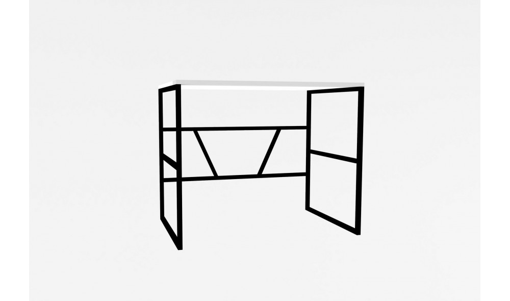 Birou de studiu, Monea, Alb, 90 x 60 x 74 cm