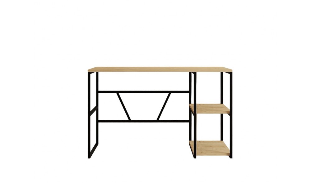 Birou de studiu, Caste, Stejar safir, 120 x 74 x 60 cm