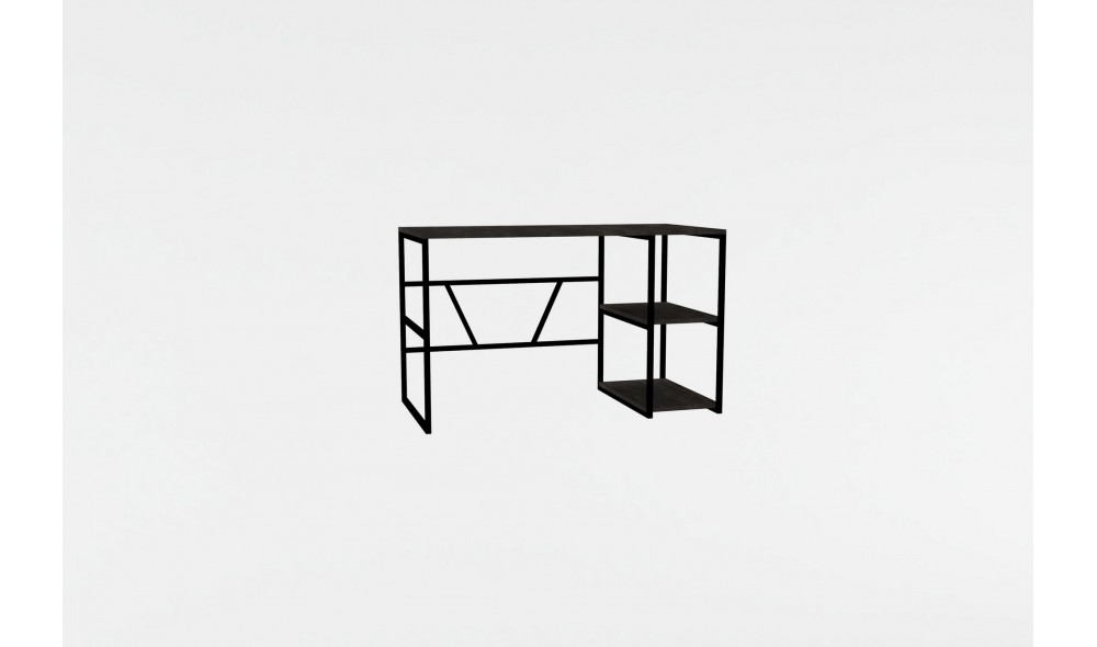 Birou de studiu, Caste, Antracit, 120 x 74 x 60 cm