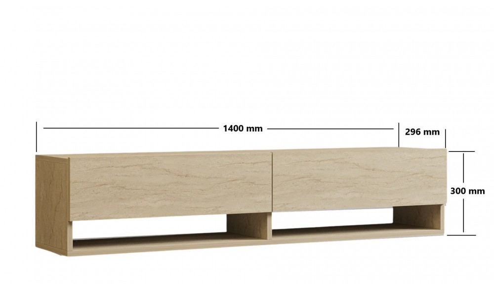 Unitate TV, Arges, Travertin, 141 x 31 x 30 cm