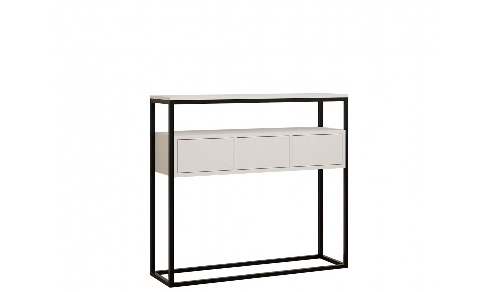 Consola, Guarda, Alb, 100 x 90 x 29 cm