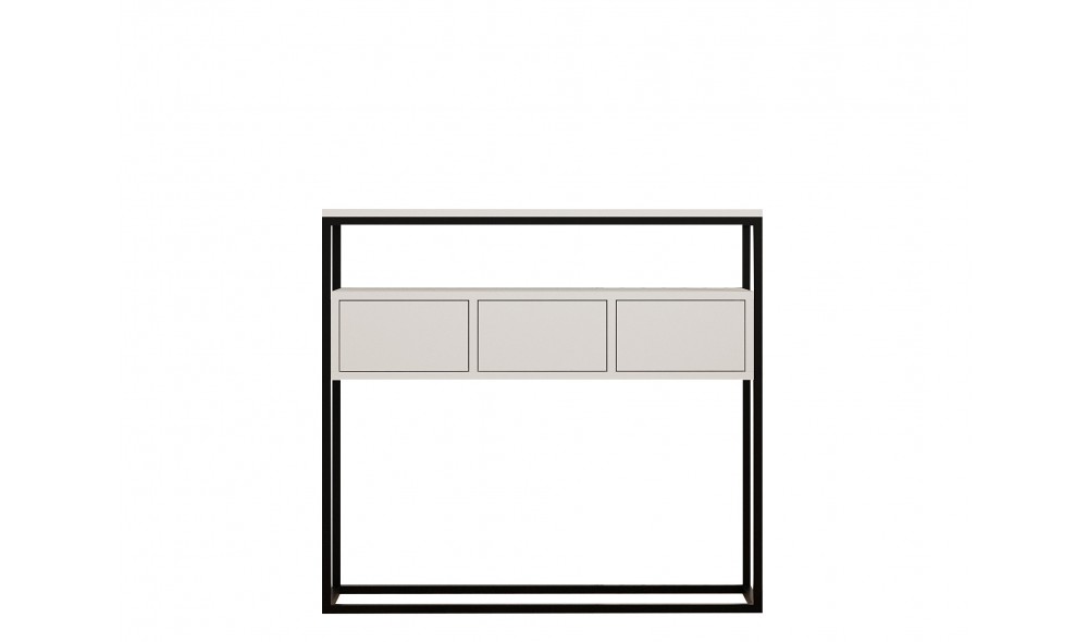 Consola, Guarda, Alb, 100 x 90 x 29 cm