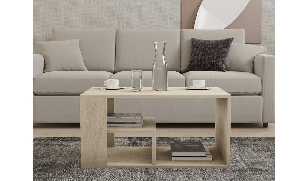 Masuta de cafea, Eros, Travertin, 80 x 50 x 40 cm